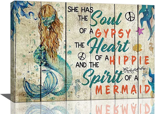 Miniatura 53 de Arte de pared de colibrí cristiano con texto en inglés "God says you ers", impresiones en lienzo, pintura rústica de pájaros de campo, obras de arte