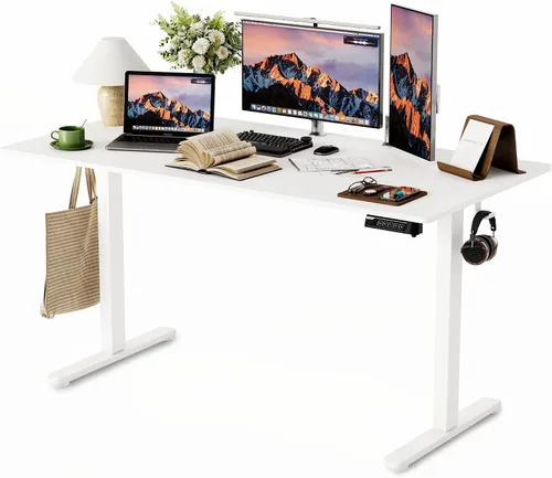 Miniatura 13 de Monomi Escritorio Eléctrico de Altura Ajustable de Pie, 48x24 Pulgadas, Escritorio Ergonómico para Oficina en Casa Sentado/De Pie