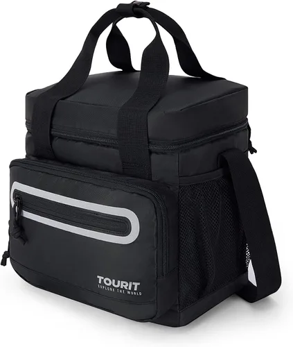 Miniatura 12 de TOURIT Lonchera grande de 14L con aislamiento para almuerzo, enfriador de comida para hombres y mujeres, color negro Camuflaje