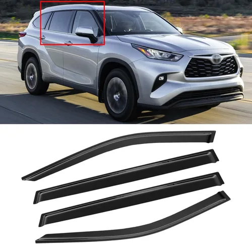 Miniatura 132 de Visera de ventana para Honda Civic 2022-2025, protectores de lluvia de canal exterior, escudos, deflector de ventilación, sombra, viento, humo