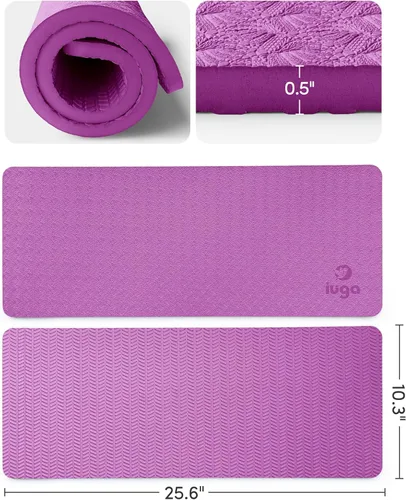 Miniatura 4 de IUGA Almohadillas de Rodilla para Yoga Cojín Alfombrilla de Rodilla Antideslizante para Codos Dolor de Muñeca en Planchas de Yoga Ejercicios