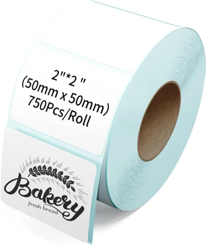 Miniatura 7 de Etiquetas térmicas de 2 x 1, etiqueta térmica directa, rollo de 1000 etiquetas térmicas, impermeables, a prueba de aceite, para etiquetado en casa