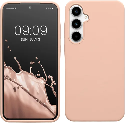 Miniatura 15 de kwmobile Funda Compatible con Samsung Galaxy A14 5G - Funda de teléfono de TPU y silicona con acabado suave - Verde Lima