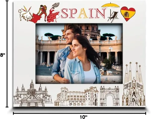 Miniatura 8 de BELLA BUSTA -Marco de fotos de España-Boda, Luna de Miel, Vacaciones, Aventuras en España - Juego de Diseño de Símbolos Temáticos de España
