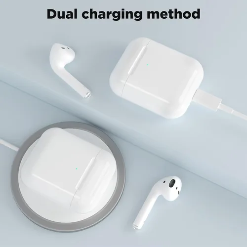 Miniatura 3 de Compatible con funda de carga para AirPods de 1ª y 2ª generación, funda de repuesto inalámbrica para Airpod con botón de sincronización