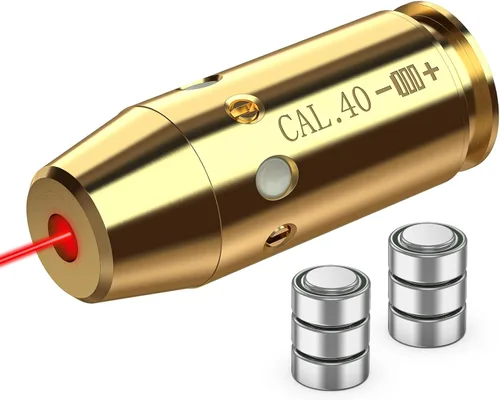 Miniatura 7 de MidTen Rojo Bore Sight Láser 380AUTO/300BLK/.40/30-30WIN/.44 Cal/7MM Láser Boresighter Rojo Láser de Apuntado con 6 piezas