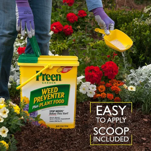 Miniatura 7 de Preen 246422 Extended Control Preventer de malezas y Preen Garden Weed Preventer Plus Plant Food
