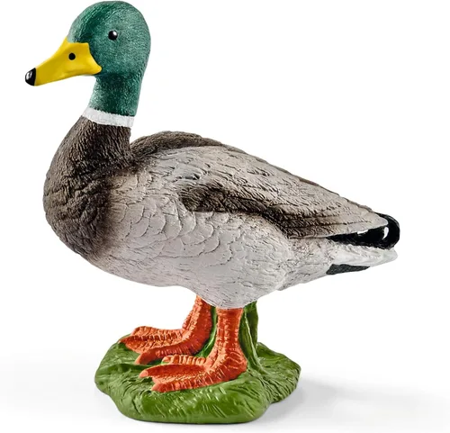 Miniatura 10 de Schleich Farm World Farm Animals - Juego de figuras de animales de granja, vaca, toro, cabra, pato y cerdo, 6 piezas realistas y duraderas, regalo