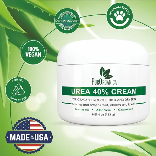 Miniatura 3 de Crema para los pies de urea al 40 %. 4 onzas, mejor removedor de callos, hidrata y rehidrata los pies, rodillas y codos, para la piel agrietada