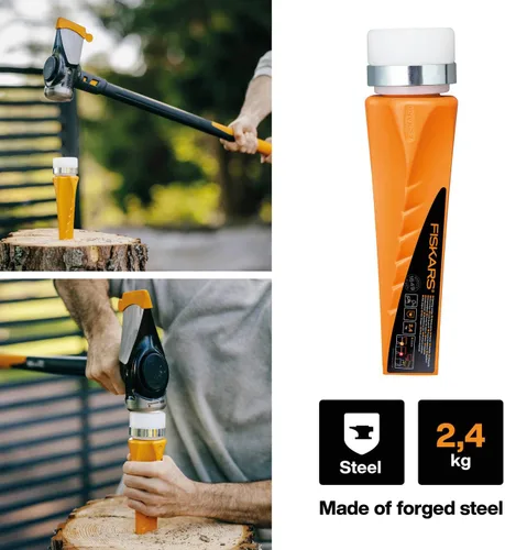 Miniatura 2 de Fiskars 120021 Cuña pro seguridad de, 10.0x3.9x2.9 in, estándar
