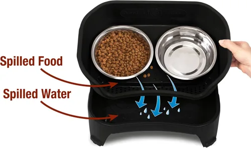 Miniatura 3 de Neater Feeder Express Cuencos para perros a prueba de desorden, elevados para razas de tamaño mediano a grande, cuenco de comida para perros sin