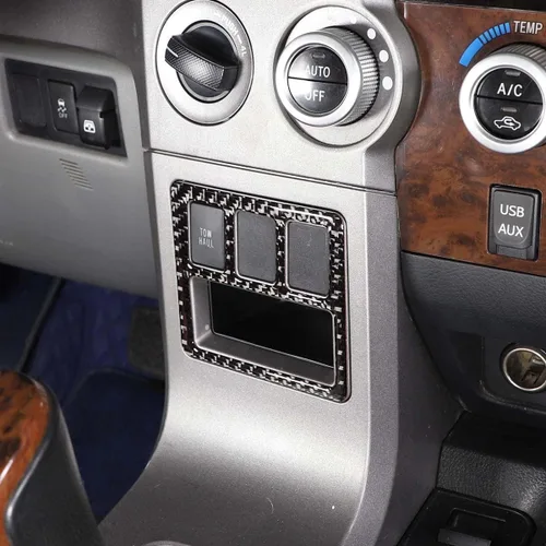 Miniatura 5 de Interruptor de modo de arrastre para Toyota Tundra 2007-2013 accesorios de consolas centrales, cubierta decorativa interior automotriz de fibra