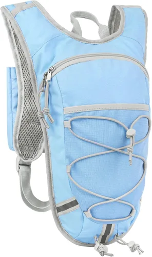 Miniatura 7 de Mochila de Hidratación Ligera con Depósito de Agua de 2L para Correr, Ciclismo, Senderismo – Mochila de Agua Antirrobo con Soporte para Teléfono