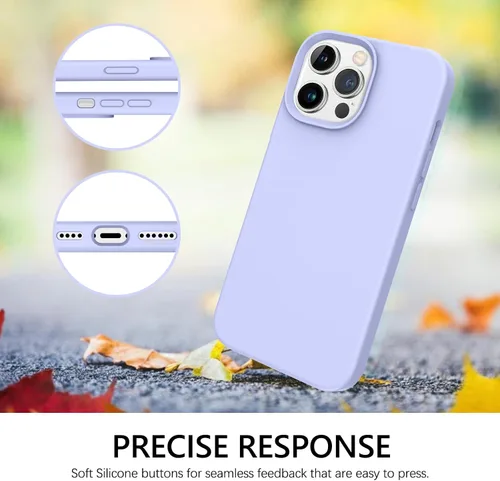 Miniatura 304 de GUAGUA Funda compatible con iPhone 17 Pro Max de 6.9 pulgadas, silicona líquida, goma de gel suave, delgada, forro de microfibra delgada