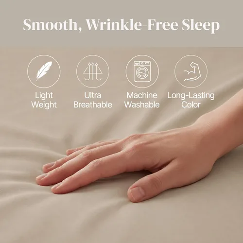 Miniatura 7 de Modern Threads Sábanas Sólidas de Microfibra Suave - Sábanas de Cama de Microfibra Lujosas - Incluye Sábana Plana, Sábana Ajustable con Bolsillos 06