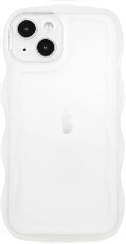 Miniatura 145 de SKYLMW Compatible con iPhone 6s Plus/6 Plus Case de 5.5", Linda Kawaii Marco Ondulado Rizado Forma de Marco Funda de Silicona Suave Resistente a