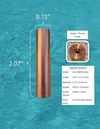 Miniatura 3 de Ionizador solar con indicador LED de encendido/apagado de 7.0 V con cesta roscada No requiere tornillo de ala Sellado ultrasónico 100% a prueba
