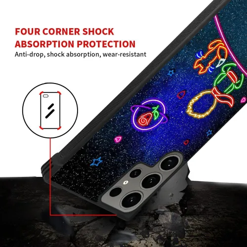 Miniatura 180 de CARLOCA Funda compatible con Samsung Galaxy S22 Ultra, diseño gráfico de Star Howling Wolfs Samsung Galaxy S22 Ultra, diseño gráfico, a prueba