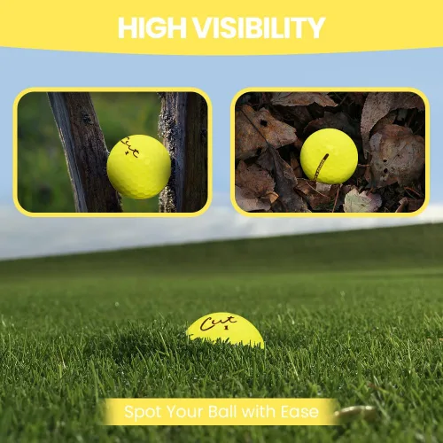 Miniatura 5 de Cut Golf – Pelotas de golf de distancia máxima de tacto suave – Una docena de bolas de giro reducido – Precisión mejorada, control lateral verde