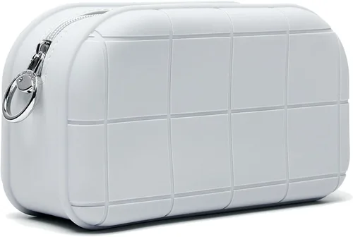 Bolsa de maquillaje de silicona, bolsa de cosméticos de viaje, bolsa de maquillaje, lindo organizador de maquillaje, bolsa versátil con cremallera