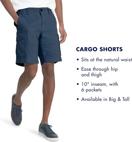 Miniatura 4 de Tommy Hilfiger Pantalones cortos cargo de algodón elástico con 6 bolsillos para hombre