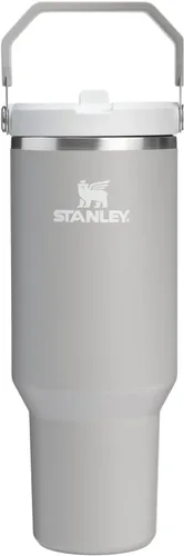Miniatura 92 de Stanley IceFlow - Vaso con pajilla abatible con asa, de 20 onzas, tapa giratoria y popote abatible, botella de agua resistente a fugas, acero