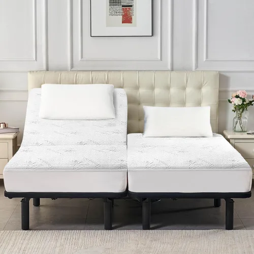 Miniatura 7 de Lysam Protector de colchón King, funda de colchón refrescante impermeable, 76 x 80 pulgadas, funda de cama silenciosa, transpirable, suave, lavable