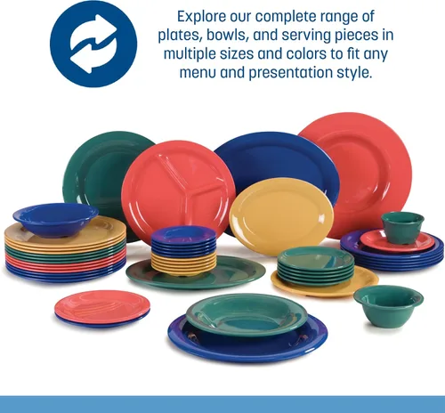 Miniatura 5 de Carlisle FoodService Products Kingline - Tazón de plástico reutilizable para el hogar y restaurantes, melamina, 12.5 onzas, color blanco