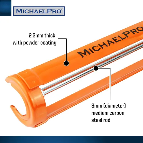 Miniatura 2 de MichaelPro MP013005 Pistola de calafateo profesional sin goteo con relación de empuje 12:1, pistola de calafateo antigoteo de 10 onzas, pistola