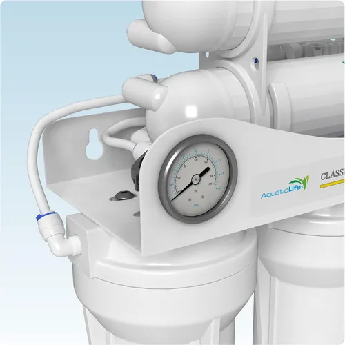 Miniatura 5 de Aquatic Life Sistema de Filtro de Agua por Ósmosis Inversa de 5 Etapas para Hidroponía, Unidad de Filtración RO, Alta Eficiencia, 200 GPD