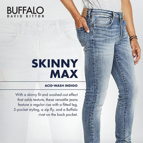 Miniatura 3 de Buffalo David Bitton Jeans Skinny Max para hombre