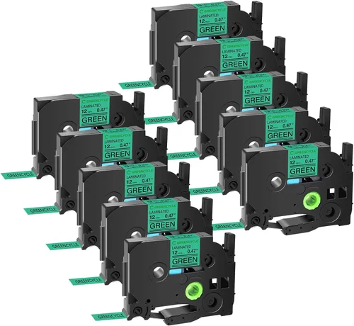 Miniatura 60 de GREENCYCLE TZe-111 - Cinta adhesiva transparente laminada de 0.23 pulgadas compatible con Brother P-Touch TZ-111 TZe111, cinta negra sobre
