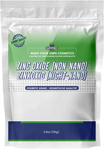 Polvo de óxido de zinc, grado cosmético, 2.11 onzas, ingrediente mineral para el cuidado de la piel, jabones y formulaciones cosméticas de bricolaje