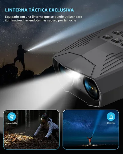 Miniatura 6 de Gafas de visión nocturna, prismáticos de visión nocturna para adultos, prismáticos infrarrojos recargables de 5000 mAh con pantalla grande de 3