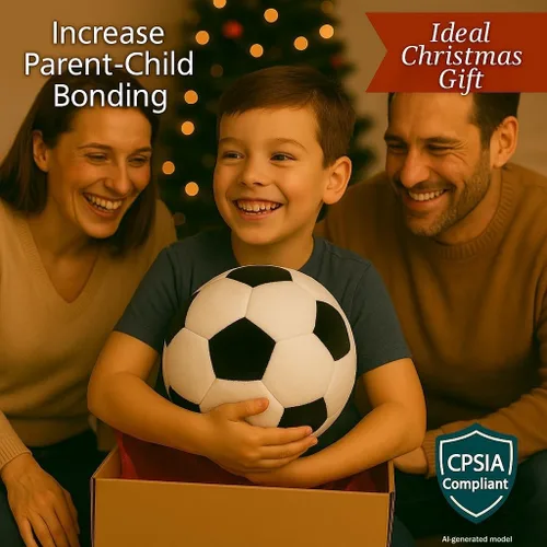 Miniatura 6 de Pelota de fútbol Tplay para niño de peluche: almohada rellena suave, regalo para decoración de habitación de 8 a 12 años, 8 pulgadas