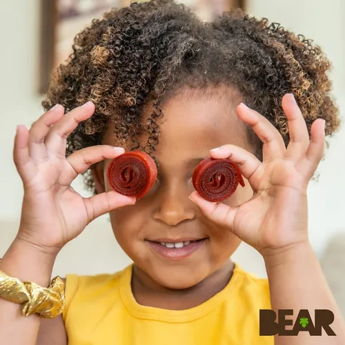 Miniatura 7 de BEAR Rollos de fruta real, paquete variado, 16 unidades (2 rollos por paquete)