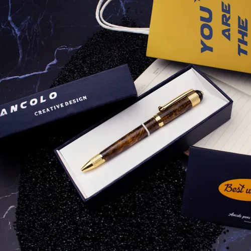 Miniatura 2 de Ancolo Bolígrafo personalizado – con caja de bolígrafo, bonito regalo de recuerdo, grabado con tu nombre/mensaje/número de teléfono en los Bolígrafo