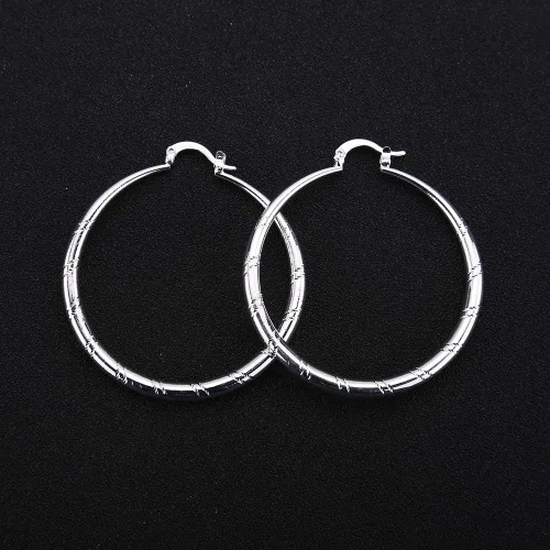 Miniatura 6 de Saengthong - aretes de aro de plata fina 925, para mujer, joyería de boda, NA, Saengthong