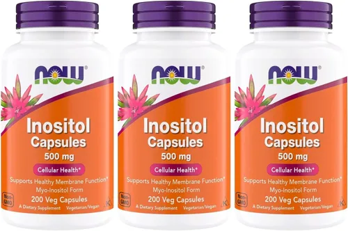 Miniatura 9 de NOW Foods Inositol 500 mg, forma superior de mio-inositol, para la función saludable de las membranas*, salud celular*, apoyo para mujeres* Kosher