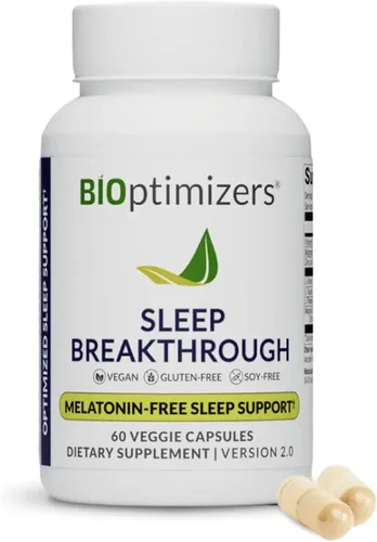 BIOptimizers Cápsulas de avance para el sueño - Suplemento de apoyo natural | Ayuda de alivio calmante para adultos | Sin formación de hábito | 60