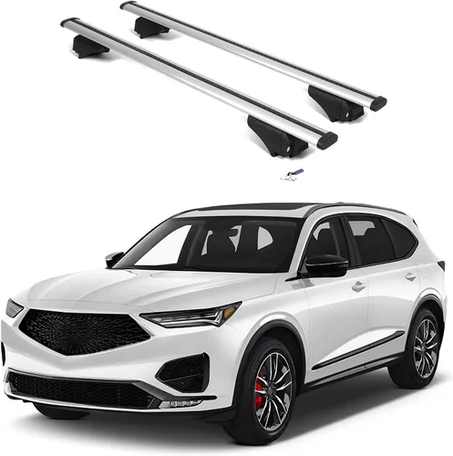 Miniatura 20 de ERKUL - Barras transversales de techo para Alfa Romeo Stelvio 2017-2026 Barras transversales de aluminio con cerradura antirrobo para techo
