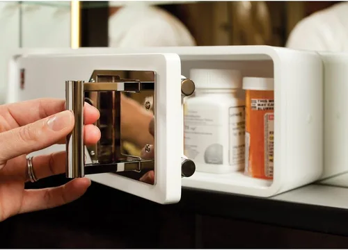 Miniatura 2 de MEDICINE RX SAFE - Caja fuerte con llave de barril para botiquín