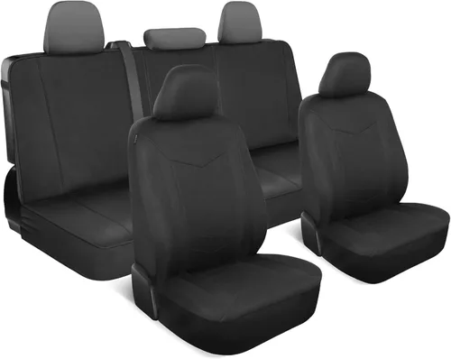 Miniatura 17 de Motor Trend SpillGuard 2 fundas de asiento gris carbón para automóviles y fundas de asiento para camiones – Fundas de asiento de coche impermeables