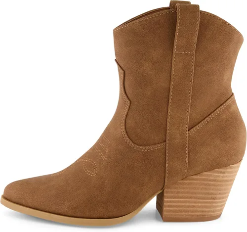 Miniatura 2 de CUSHIONAIRE Botas Rocky Western para mujer con detalles de puntada y acolchado de espuma viscoelástica, anchos disponibles