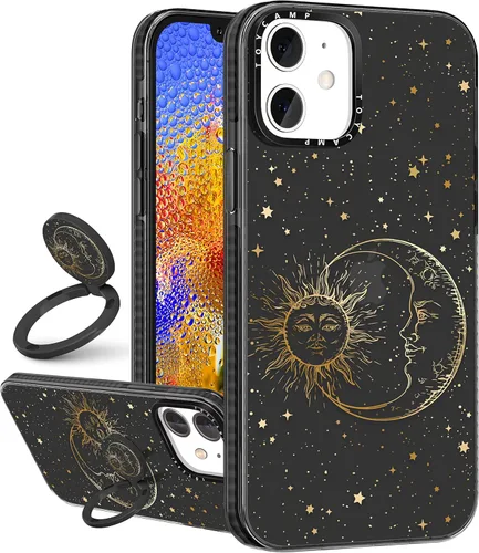 Miniatura 15 de Toycamp Funda para iPhone 13 Pro Max Blanca Con soporte de anillo, lindo astronauta, divertido diseño de dibujos animados, para niñas