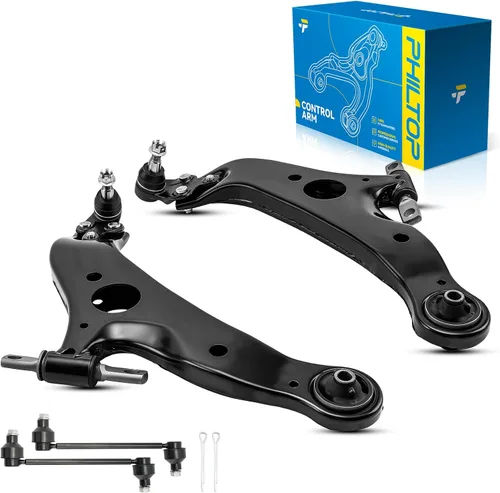 Miniatura 37 de PHILTOP Kit de suspensión delantera de 10 piezas, brazos de control inferiores con juntas de bola, eslabones de extremo de barra estabilizadora