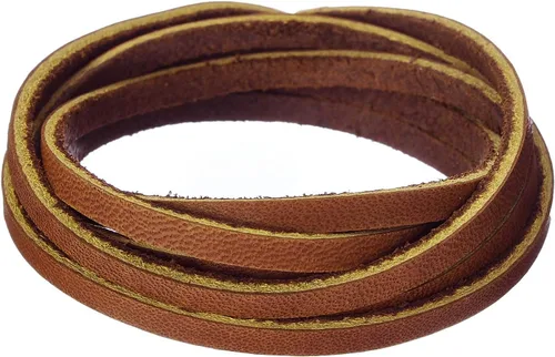 Miniatura 3 de Silver Creek Leather Co Realeather Latigo - Cordón de cuero para manualidades y joyería, 1/8 pulgadas x 50 pies, marrón medio