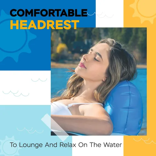 Miniatura 4 de Sunlite Sports Balsa de río inflable para 2 personas, flotador de agua para descansar sobre el lago y el río, tubo de agua al aire libre, diversión