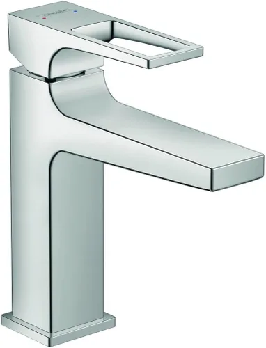 Miniatura 3 de hansgrohe Metropol 74506821 - Grifo moderno para lavabo de baño de bajo flujo con 1 manija y 1 manija de 1 7 pulgadas de alto en níquel cepillado