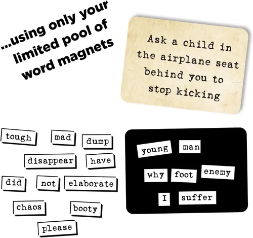 Miniatura 3 de Ransom Notes Edición para parejas - El ridículo juego de fiesta con imán de palabras, más de 3 jugadores